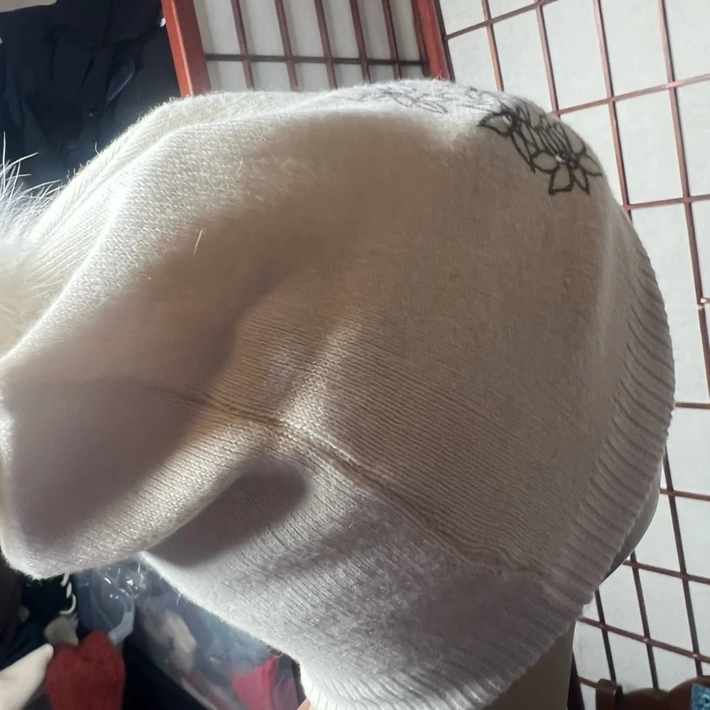 SHEREL’S NEWYORK POMPOM WOOL BEENIE‎ HAT